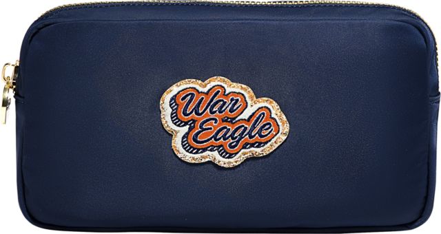 Auburn Tigers Sapphire Small Pouch with Auburn University Patch