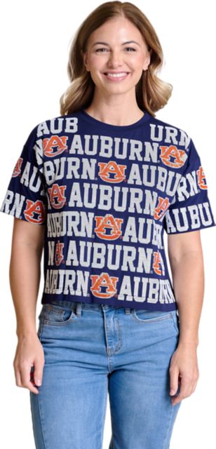 Auburn Tigers Women's Sequin Short Sleeve T-Shirt