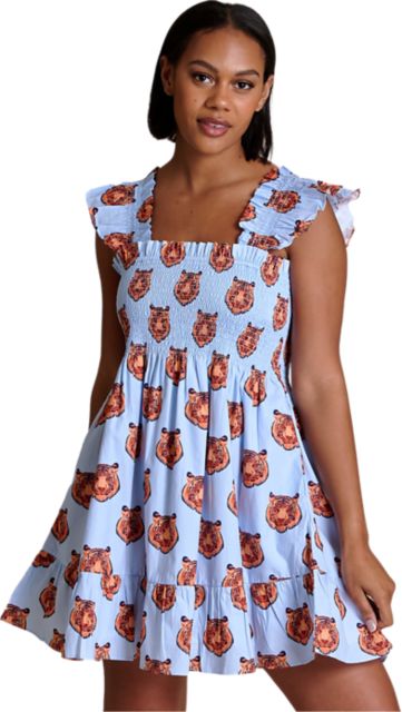 Auburn Tigers Women's Poplin Smocked Dress