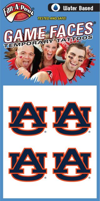 Auburn Tigers Tattoo 4-Pack