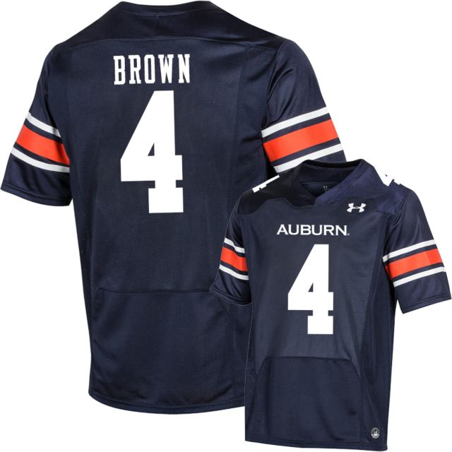 Youth Under Armour Navy Auburn Tigers Blitzing Accent Performance