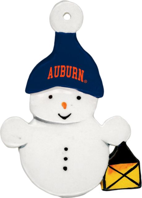 Auburn Tigers Snowman Ornament