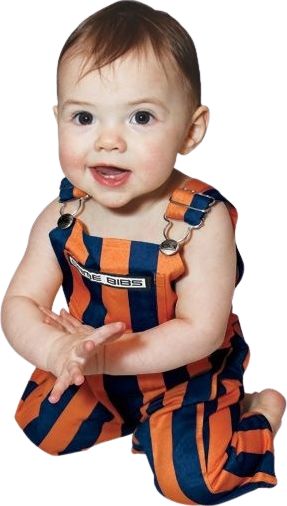 Auburn Tigers Infant Game Bib Overall