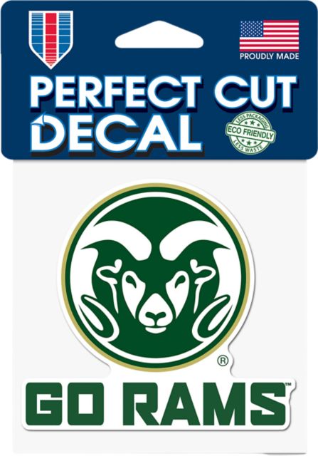 Colorado State Rams Perfect Cut Color Decal 4 x 4
