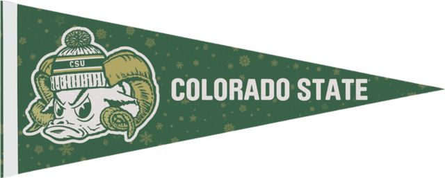 Colorado State Rams Snow Day Premium Pennant