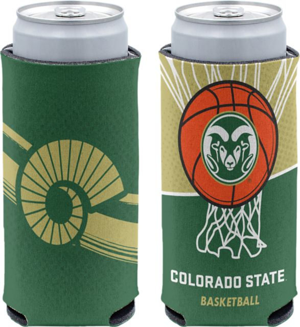 Colorado State Rams Basketball 12oz Slim Can Cooler