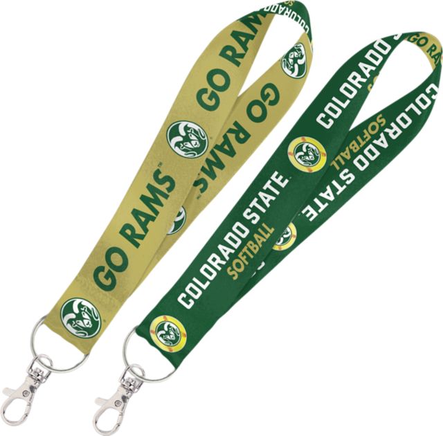 Colorado State Rams Softball 8" Key Strap Lanyard