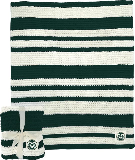 Colorado State Rams Cable Knit Throw 50x60