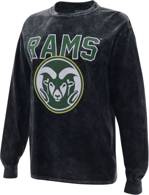 Colorado State Rams Fourth Down Retro Mineral Wash Long Sleeve Crew T-Shirt