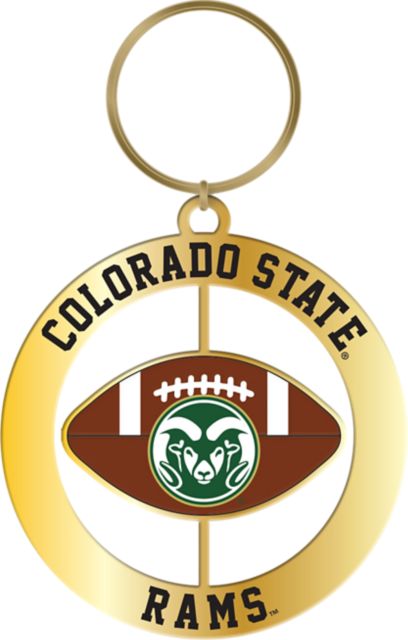 Colorado State Rams Football Spinner Keychain