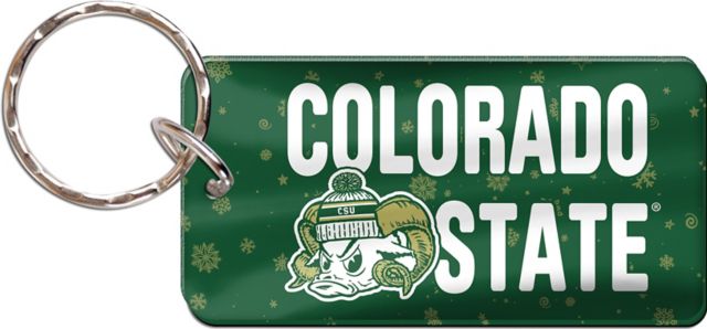 Colorado State Rams Snow Day Acrylic Key Ring