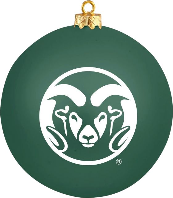 Colorado State Rams Round Shatterproof Ornament