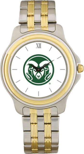 Colorado State Rams CSI Men's Two-Toned Wristwatch With Colored Medallion - ONLINE ONLY