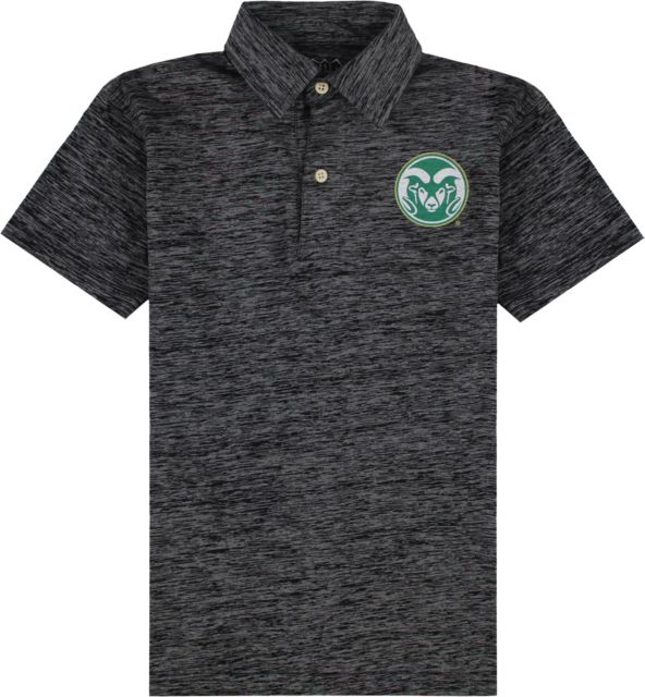 Colorado State Rams Cloudy Yarn Short Sleeve Polo