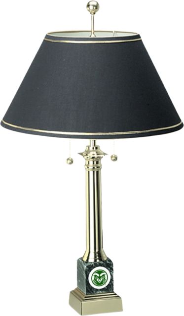 Colorado State Rams CSI Blk Alumni Lamp-Black With Colored Medallion - ONLINE ONLY
