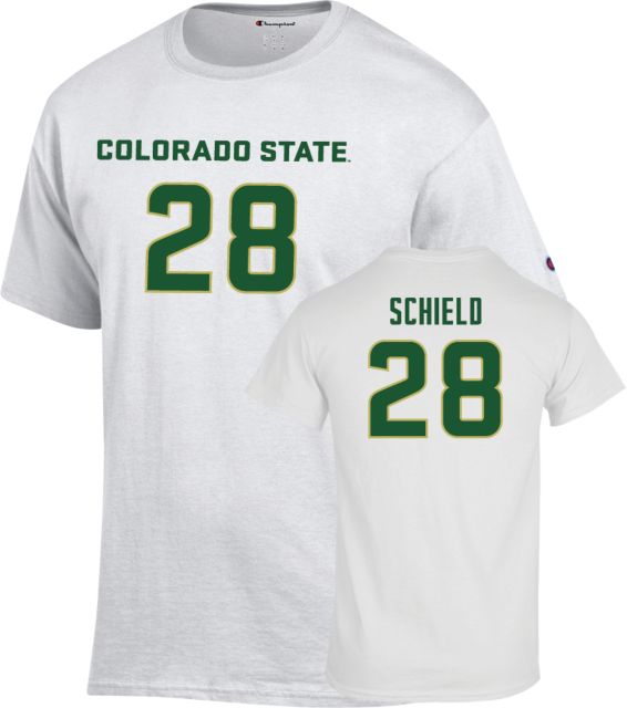 Men's Champion Gray Colorado State Rams Football Jersey T-Shirt