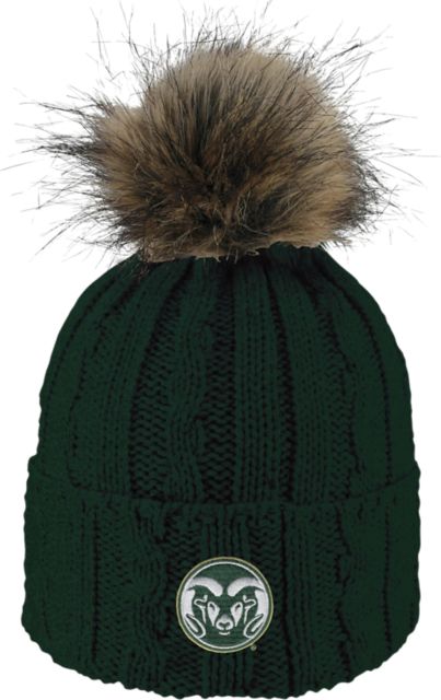 Colorado State Rams Women's Fur Pom Beanie