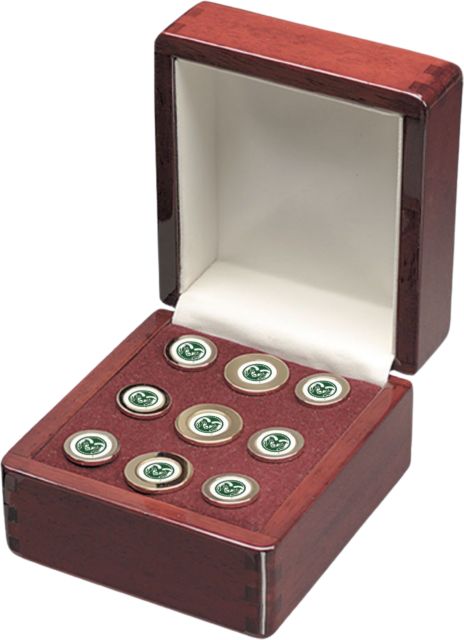 Colorado State Rams CSI Blazer Buttons With Color Medallions - ONLINE ONLY