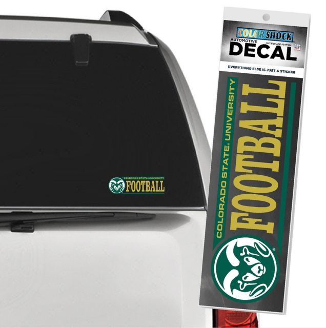 Colorado State Rams Football Decal