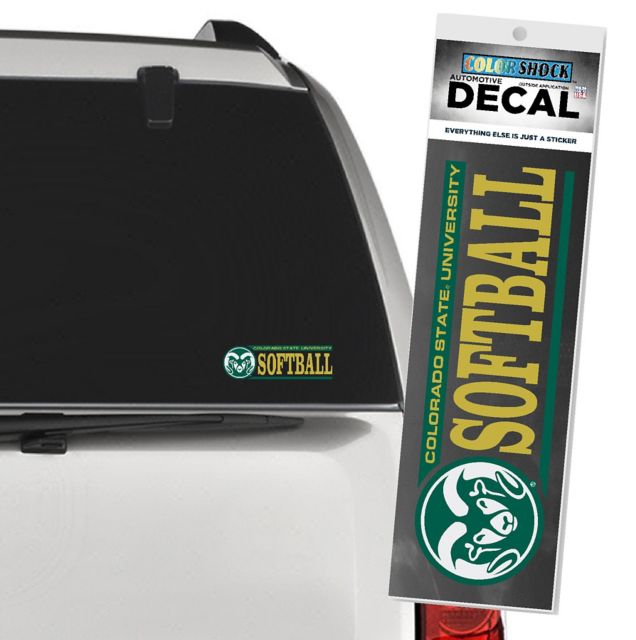 Colorado State Rams Softball Decal