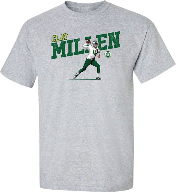 Colorado State Rams Football T-Shirt #11 CLAY MILLEN