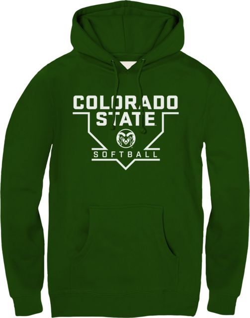 Colorado State Rams Homeplate Softball Unisex Fleece Hood