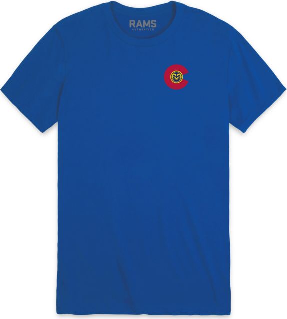 Colorado State Rams Flag LC FB Sueded Short Sleeve T-Shirt