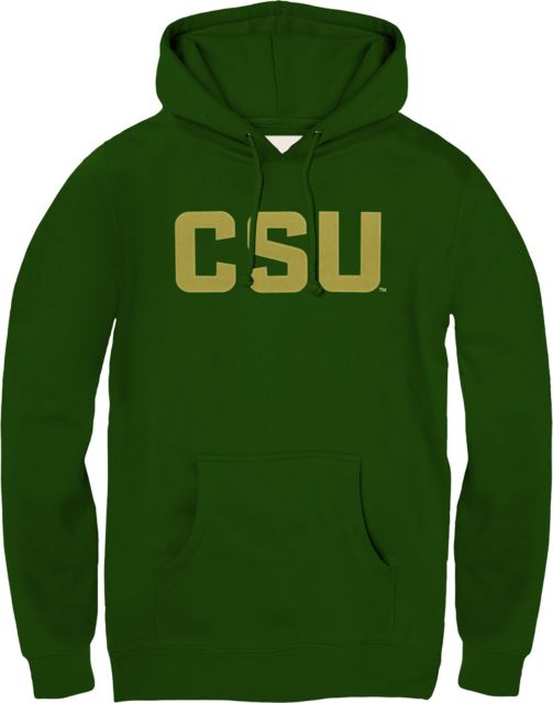 Colorado State Rams Team Name Felt Applique Fleece Hoodie