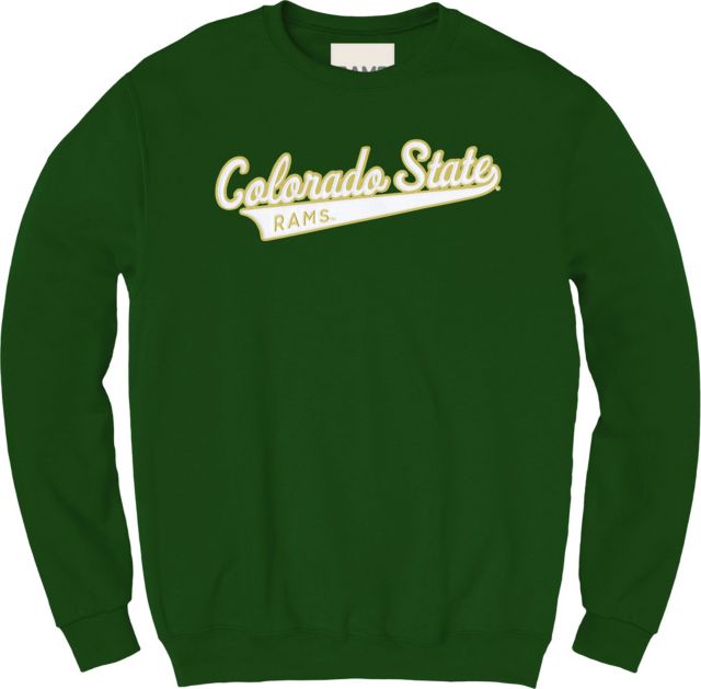 Colorado State Rams Script Applique Fleece Crew