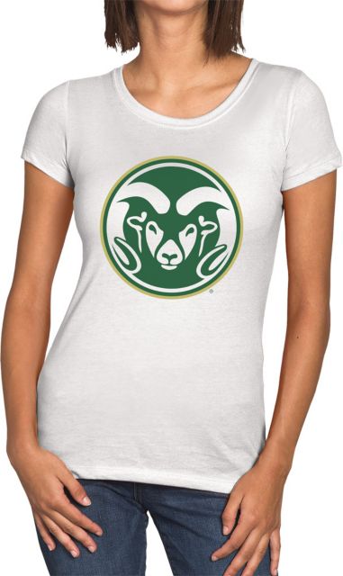 Colorado State Rams Primary Logo Women's Short Sleeve T-Shirt