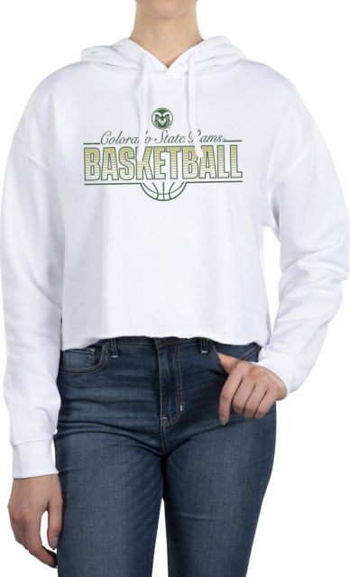 Colorado State Rams Basketball Skyhook Women's Cropped Fleece Hoodie