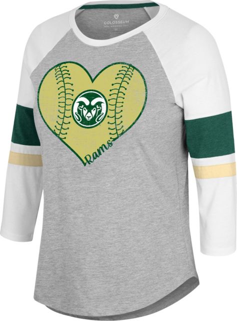 Colorado State Rams Andie 3/4 Sleeve Raglan T-Shirt