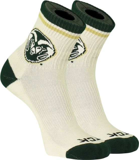 Colorado State Rams Vintage Quarter Crew Socks