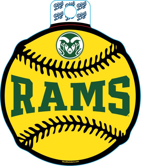 Colorado State Rams Softball Fullsize Sticker