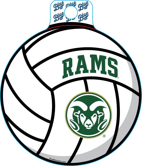 Colorado State Rams Volleyball Fullsize Sticker