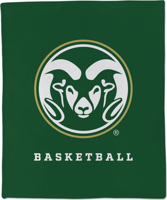 Colorado State Rams 50x60 Basketball Throw Blanket