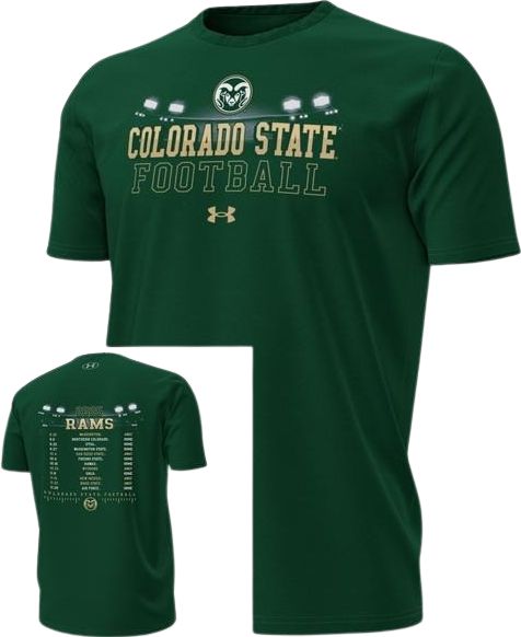 Colorado State Rams 2025 Football Schedule Short Sleeve T-Shirt