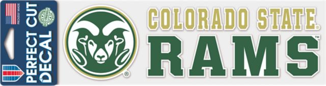 Colorado State Rams 3"X10" Stacked Perfect Cut Decal