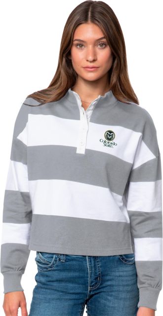 BT Imprintables CSU Rams Ladies Pom Pom Gray Shirt (XXL)