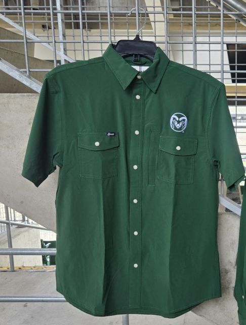Colorado State Rams Short Sleeve Button Up Shirt