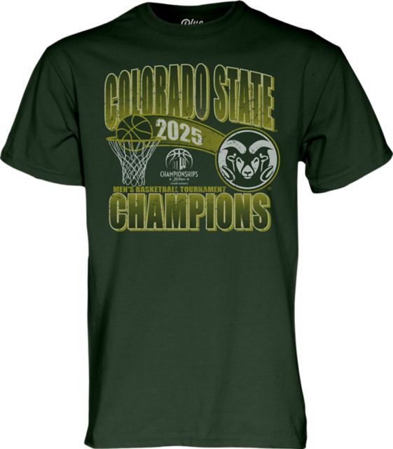 Colorado State Rams Men's Basketball 2025 MWC Tournament Champions Short Sleeve T-Shirt