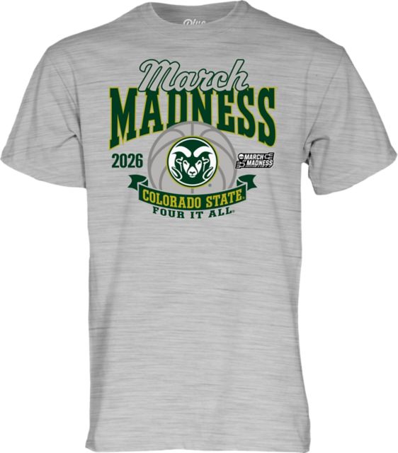 Colorado State Rams Women's Basketball 2026 March Madness Bound Short Sleeve T-Shirt