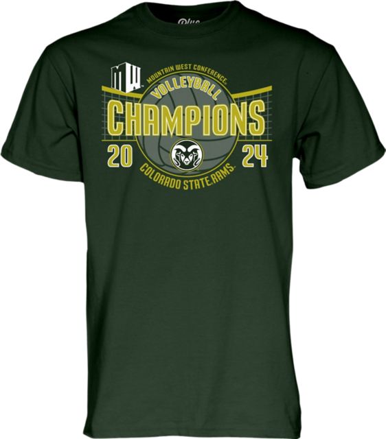 Colorado State Rams Women's Volleyball 2024 Mountain West Champions Short Sleeve T-Shirt