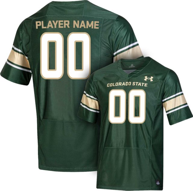 Colorado State Rams Football Under Armour Player Name Replica Jersey