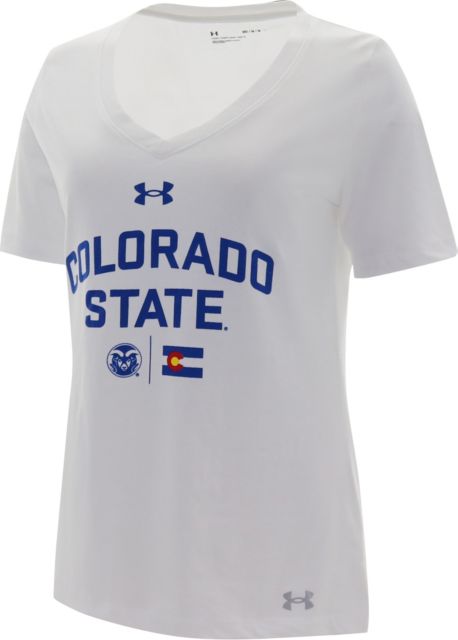 Colorado State Rams Under Armour State Pride Women's Performance Cotton V-Neck T-Shirt