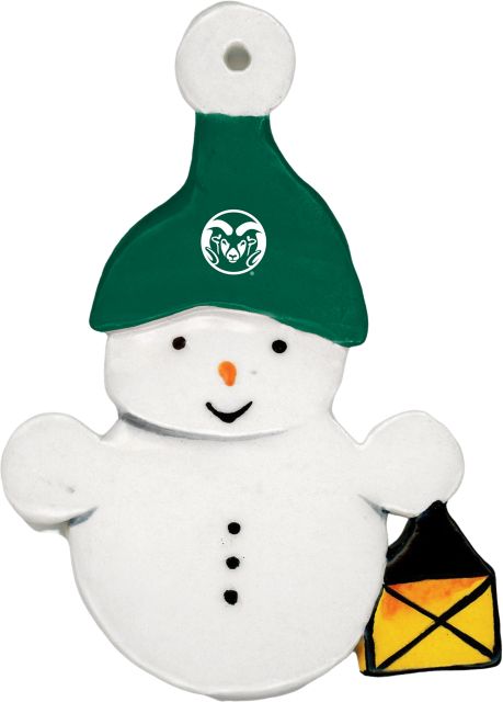 Colorado State Rams Snowman Ornament