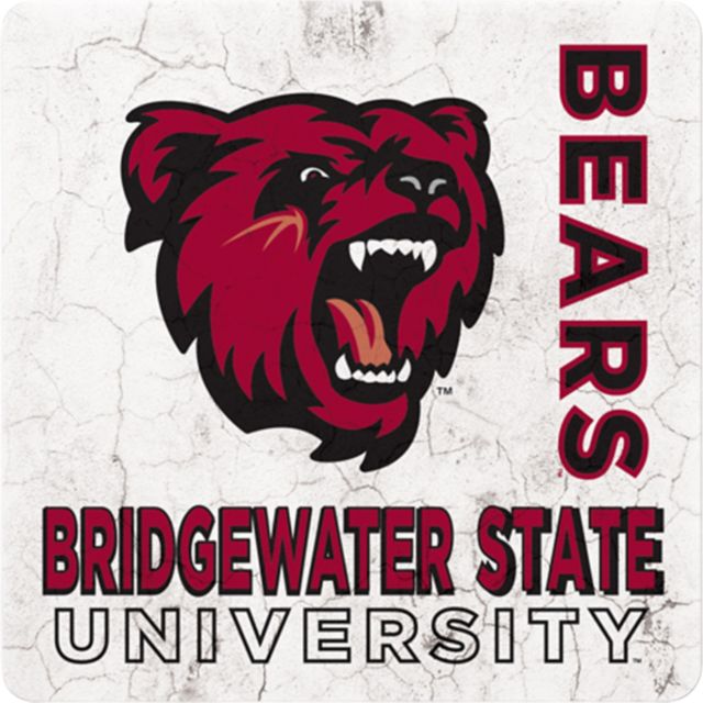 Bridgewater State University Bears 4x4 Coaster