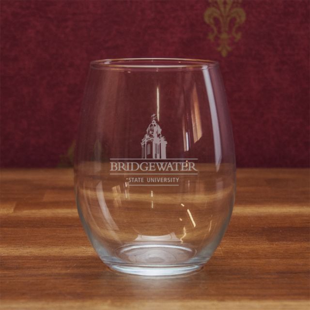 Bridgewater State University 21 Oz. Stemless Wine Glass