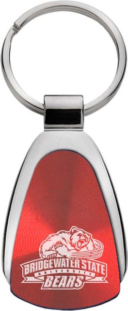 Bridgewater State University Teardrop Keychain