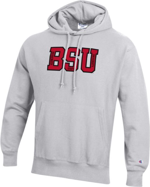 Bridgewater State University Reverse Weave Hooded Sweatshirt